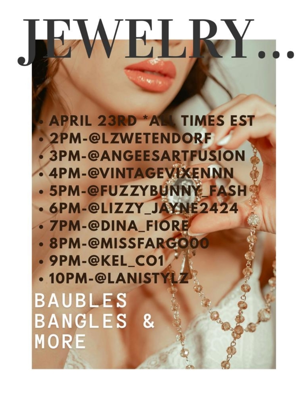 1028 - Unlisted Jewelry Raid Train! Bundle with tomorrow and Saturday Shows!